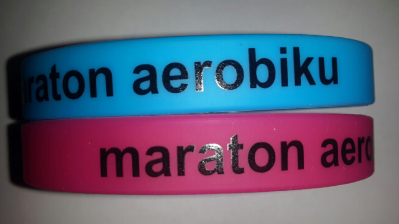Opaski silikonowe maraton aerobiku